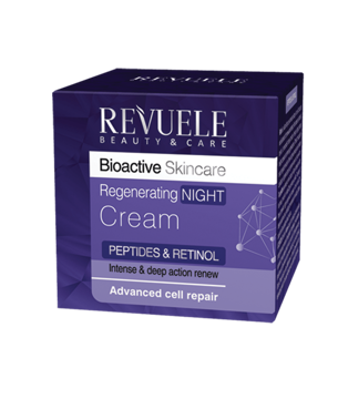 تصویر  کرم جوان ساز شب رویول  REVUELE BIOACTIVE PEPTIDES & RETINOL Regenerating Night Cream