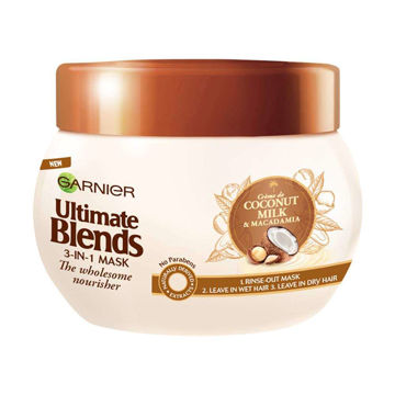 تصویر  ماسک مو شیر نارگیل گارنیر GarnierUltimate Blends Coconut Milk Dry Hair Treatment Mask