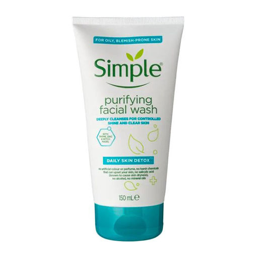 ژل شستشوی پوست چرب و مختلط سیمپلSimpleDaily Skin Detox Purifying Face Wash