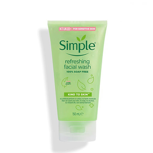 ژل شستشوی صورت شاداب کننده سیمپلSimple Kind to Skin Refreshing Facial Gel Wash