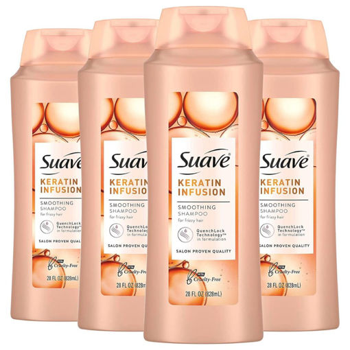 شامپو صاف کننده کراتین مخصوص موهای خشک حجم 828 میلی لیتر Suave Professionals