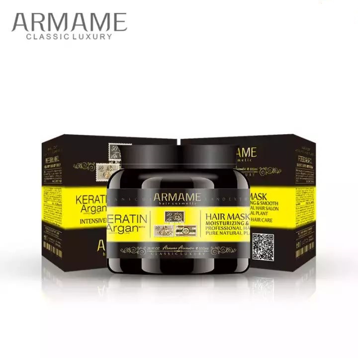 تصویر  ماسک مو آرمامی  حاوی روغن آرگان Armame حجم 850 میلی لیتر