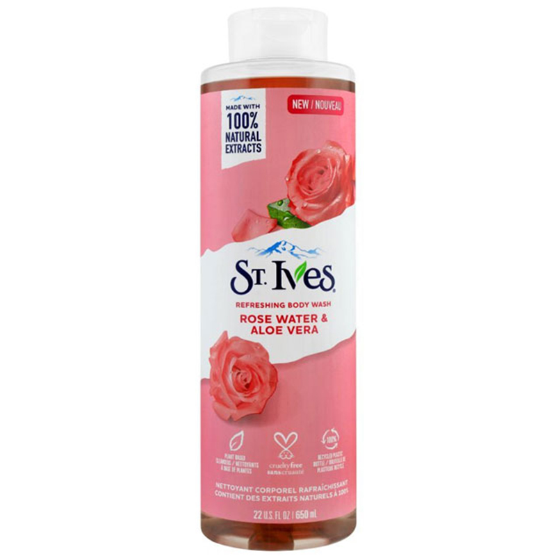 تصویر  شامپو بدن گل رز و آلوورا سینت ایوز 650میل- St. ives