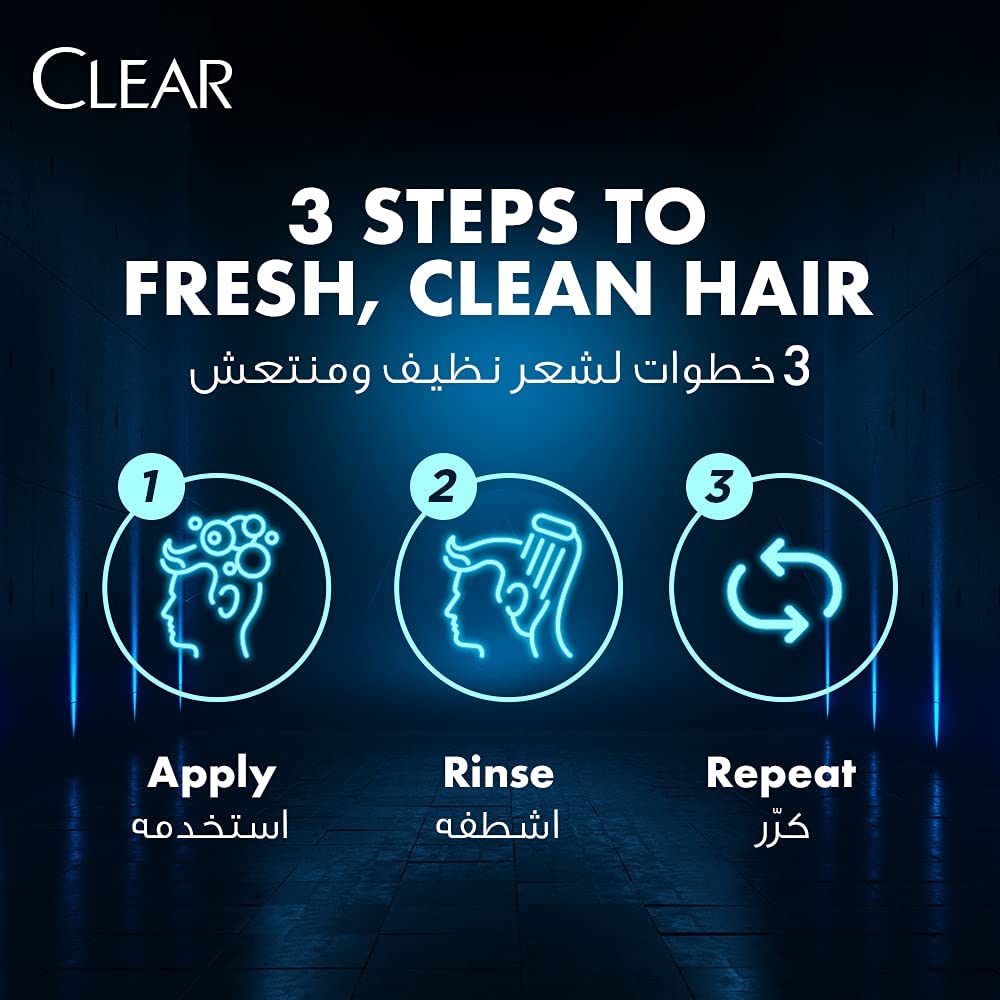 تصویر  شامپو کلیر Clear ضد شوره مردانه مدل Deep Cleanse وزن 400 میل