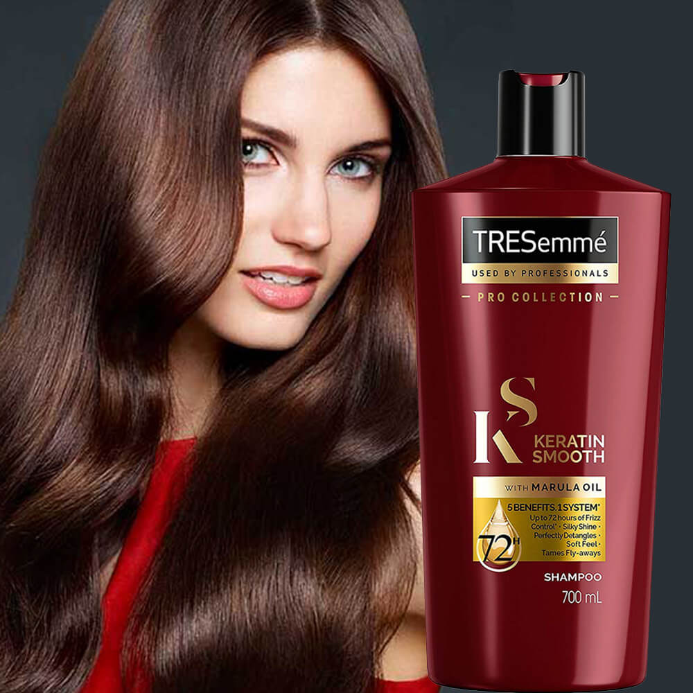 تصویر  شامپو کراتین اسموت ترزمه700 میلی لیتر TRESEMME KERATIN SMOOTH