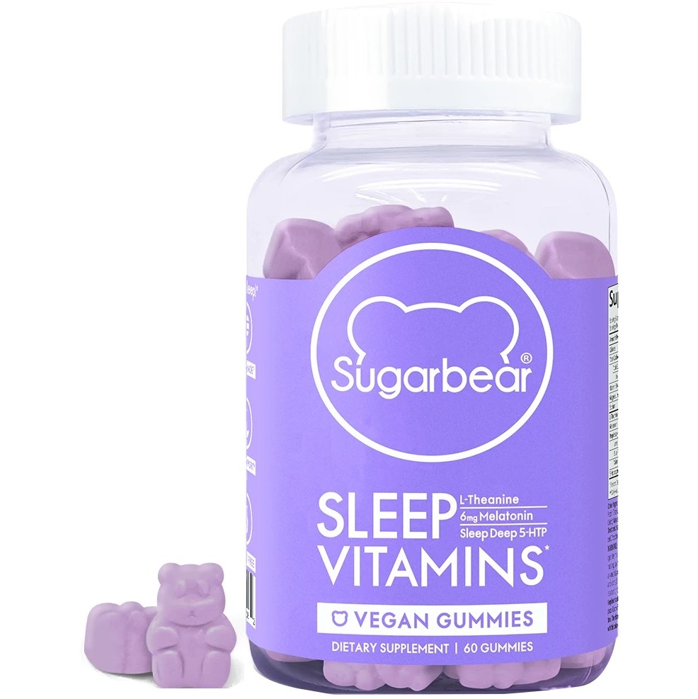 تصویر  مکمل مولتی ویتامین بهبود خواب شوگربیر Sugarbear Sleep Vitamins تعداد 60 عددی