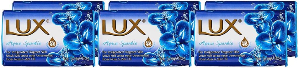 تصویر  صابون لوکس رایحه دریایی و طراوت بخش LUX Aqua Sparkle وزن 170 گرم