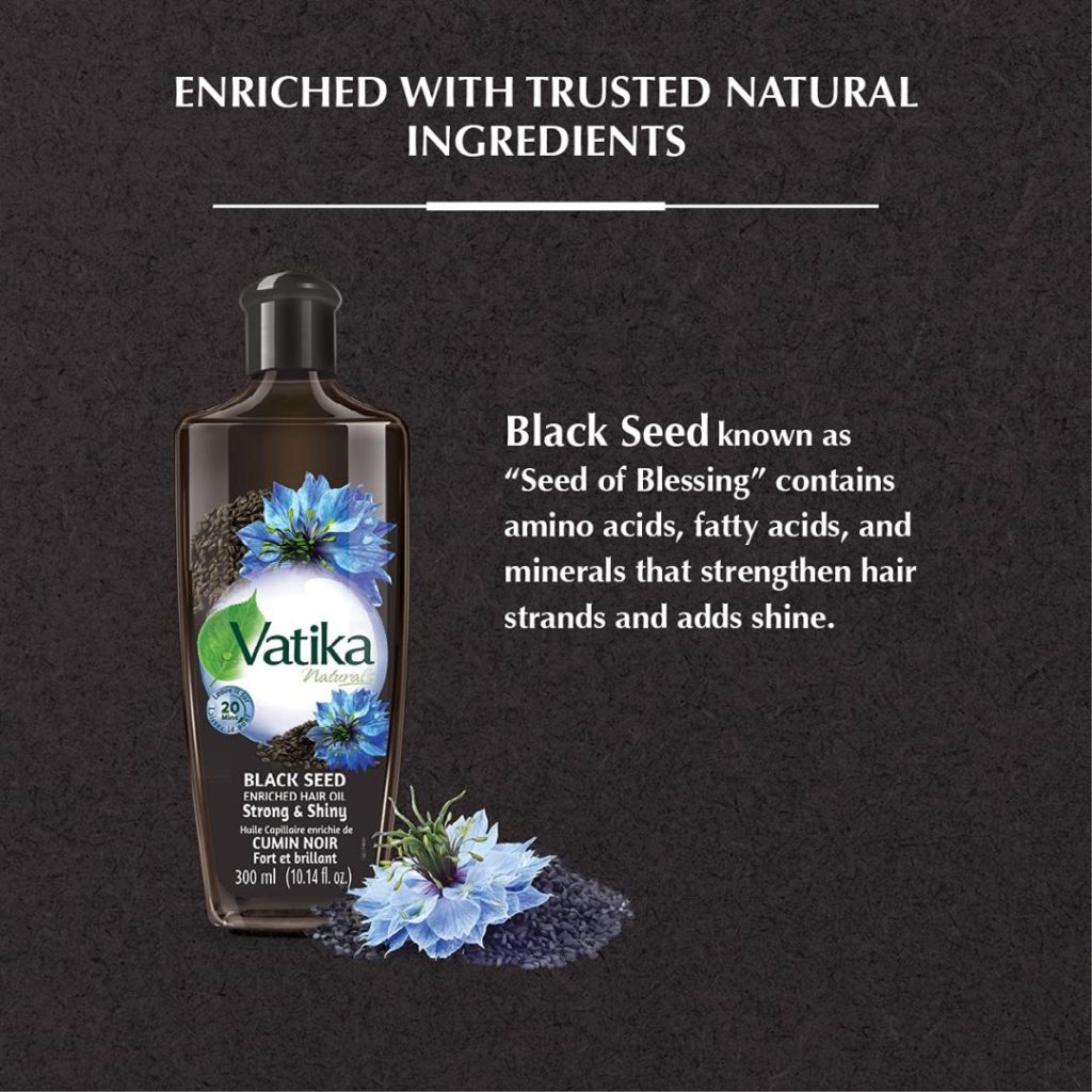 تصویر  روغن مو سیاه دانه واتیکا Vatika Naturals Enriched Hair BlackSeed Oil حجم 200میلی لیتر