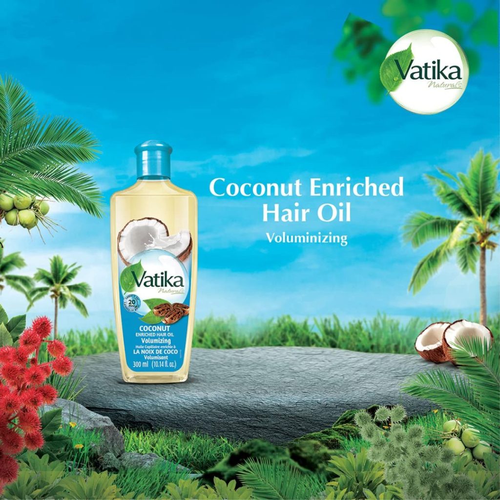 تصویر  روغن مو نارگیل واتیکا Vatika Naturals Enriched Hair Coconut Oil حجم 200 میلی لیتر