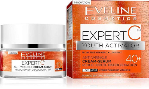 کرم روشن کننده ضد چروک اولاین Eveline Cosmetics EXPERT C