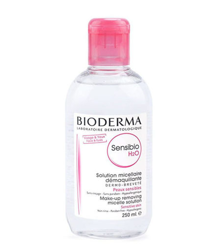 محلول پاک کننده آرایش بایودرما مخصوص پوستهای حساس 250 میلی لیترBioderma Sensibio Micellar Water