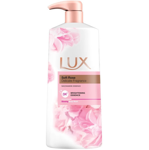 شامپو بدن لوکس رایحه گل رز Lux Soft Rose حجم 500 میلی لیتر