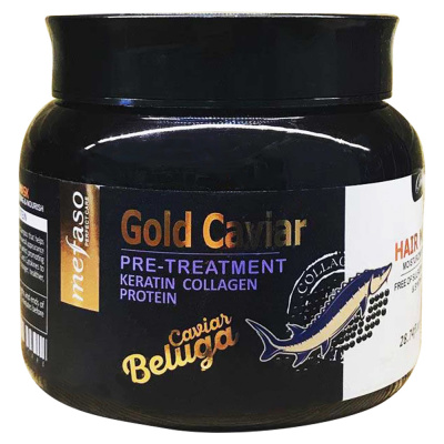 ماسک مو خاویار طلایی بدون سولفات مفاسو Mefaso Gold Caviar