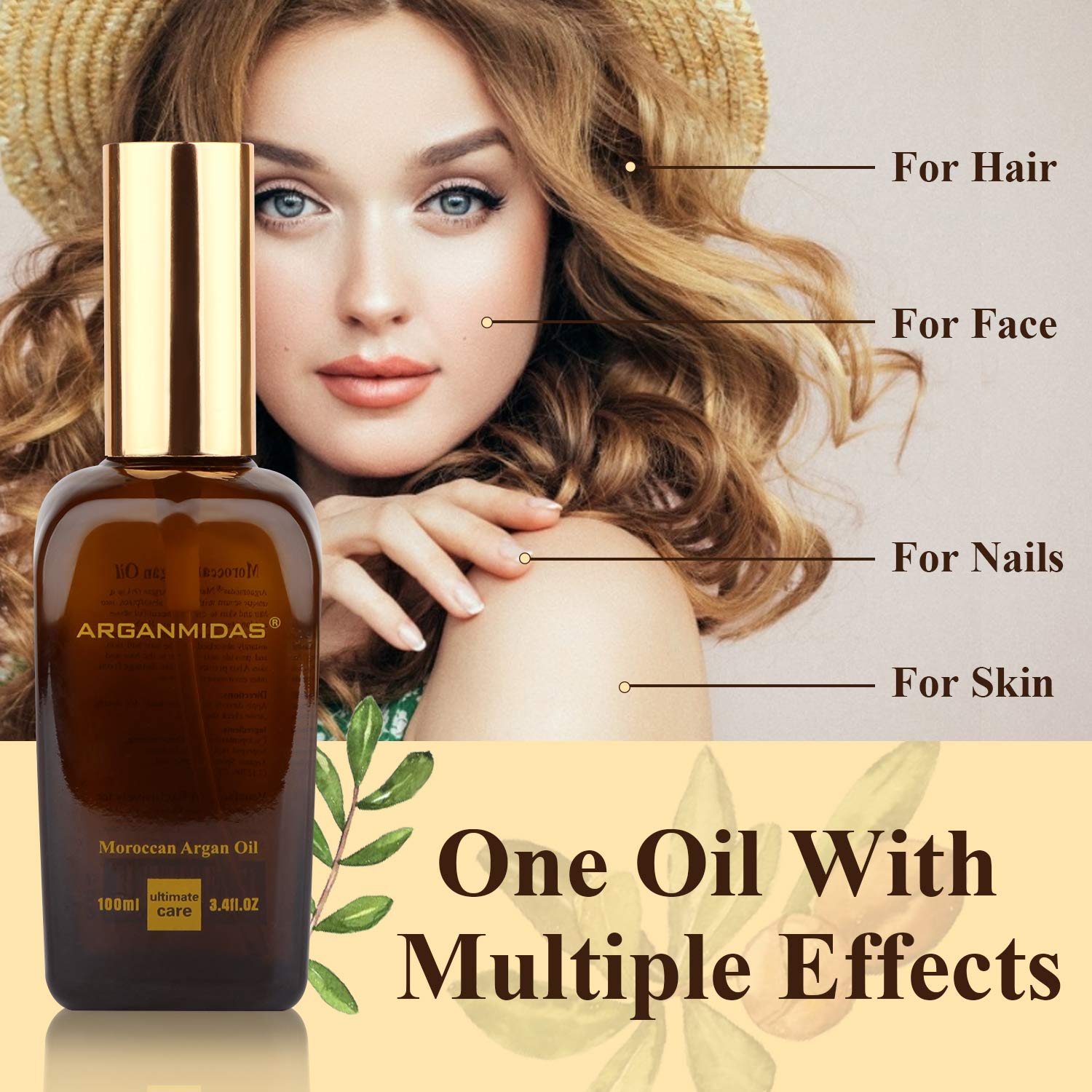 روغن آرگان صددرصد خالص آرگان میداس 100 میل