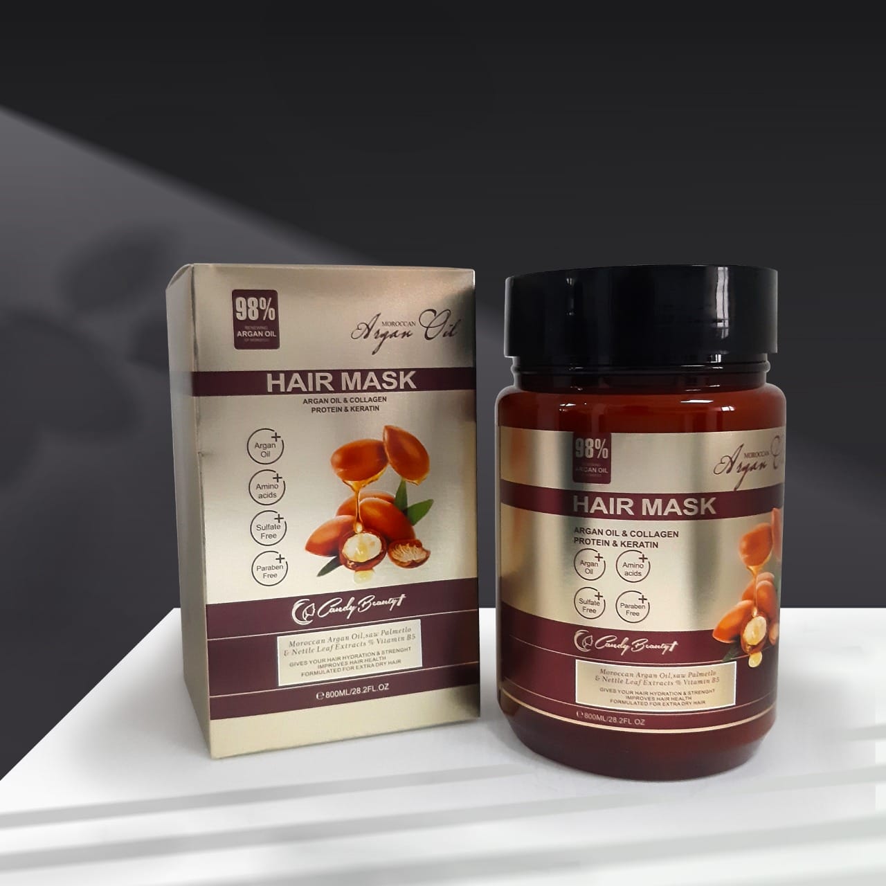 ماسکِ کندی بیوتی ویتامینه حجم 1000 میلی لیتر candy beauty