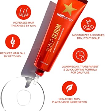 سرم ضد ریزش و تقویت رشد موی هیرتامین Hairtamin Scalp Serum حجم 60 میلی لیتر