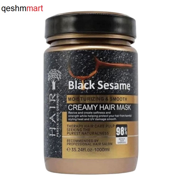 ماسک مو کنجد سیاه برند Hair حجم 1000 میلی لیتر