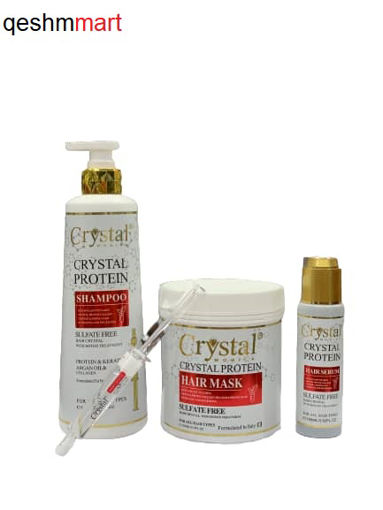 شامپو و ماسک مو و سرم مو  پروتئینه  کریستال Crestal