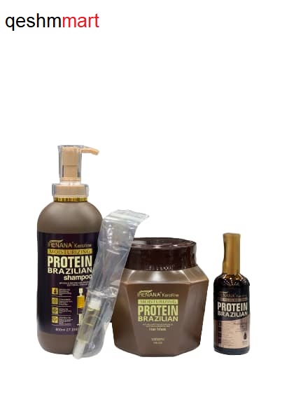 شامپو و ماسک مو وسرم مو همراه با آمپول تقویتی آبرسان و کراتینه قوی IRENANA