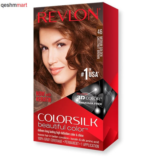 کیت رنگ مو فاقد آمونیاک رولون شماره 46 Revlon Colorsilk Beautiful Hair Color