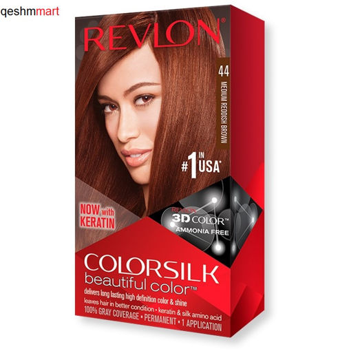 کیت رنگ مو فاقد آمونیاک رولون شماره 44 Revlon Colorsilk Beautiful Hair Color