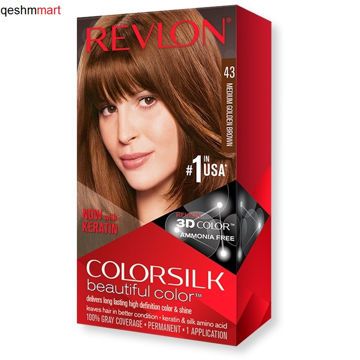 کیت رنگ مو فاقد آمونیاک رولون شماره 43 Revlon Colorsilk Beautiful Hair Color
