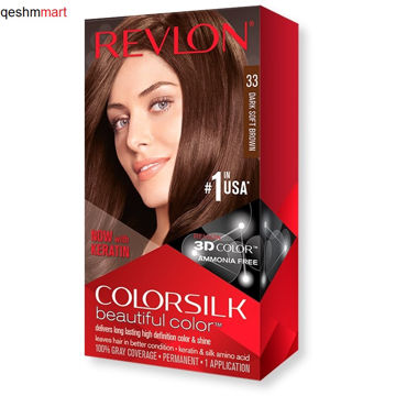 کیت رنگ مو فاقد آمونیاک رولون شماره 33 Revlon Colorsilk Beautiful Hair Color
