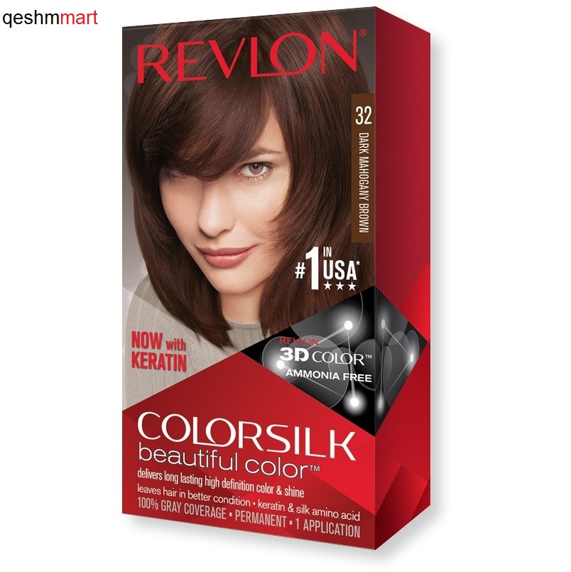 کیت رنگ مو فاقد آمونیاک رولون شماره 32 Revlon Colorsilk Beautiful Hair Color