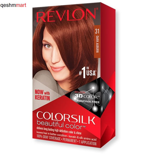 کیت رنگ موی بدون آمونیاک رولون شماره 31 بور تیره Revlon Colorsilk