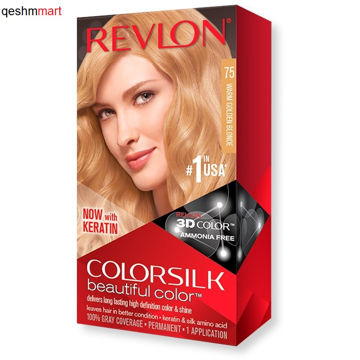 کیت رنگ موی بدون آمونیاک رولون شماره 75 بلوند طلایی گرم Revlon Colorsilk