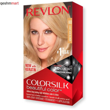 کیت رنگ موی بدون آمونیاک رولون شماره 80 بلوند خاکستری روشن Revlon Colorsilk