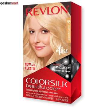 کیت رنگ موی بدون آمونیاک رولون شماره 95 بلوند آفتابی روشن Revlon Colorsilk