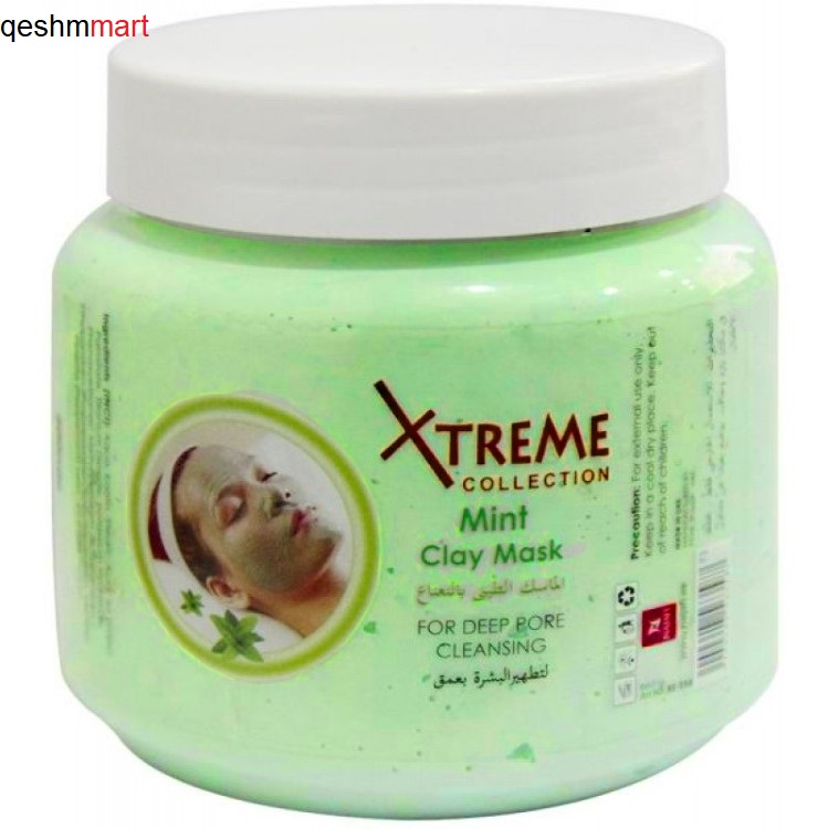 ماسک صورت سم زدای نعناع اکستریم Xtreme Mint Clay حجم 500 میلی لیتر