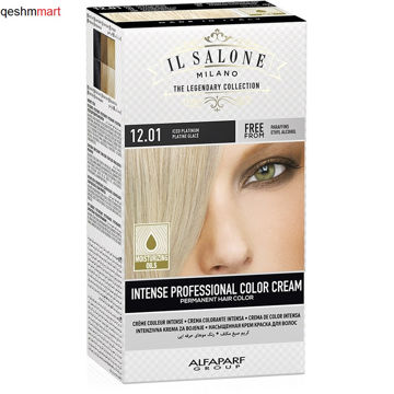 کیت رنگ مو ایل سالونه شماره 12.01 پلاتینی یخی IL SALONE Hair Color