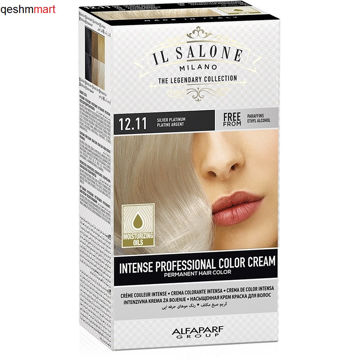 کیت رنگ مو ایل سالونه شماره 12.11 پلاتینی نقره ای IL SALONE Hair Color