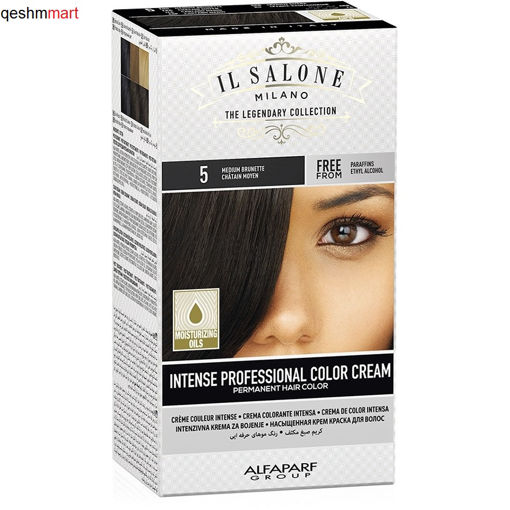 کیت رنگ مو ایل سالونه شماره 5 قهوه ای متوسط IL SALONE Hair Color