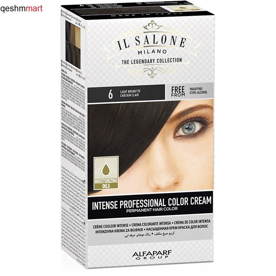 کیت رنگ مو ایل سالونه شماره 6 سبزه روشن IL SALONE Hair Color