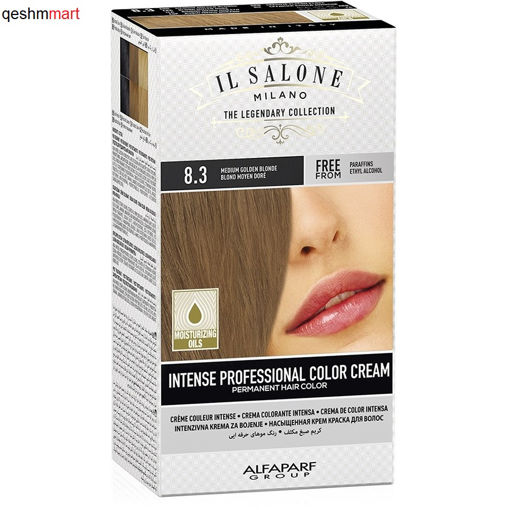 کیت رنگ مو ایل سالونه شماره 8.3 بلوند طلایی متوسط IL SALONE Hair Color