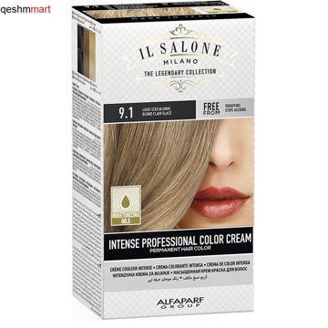 کیت رنگ مو ایل سالونه شماره 9.1 بلوند یخی روشن IL SALONE Hair Color