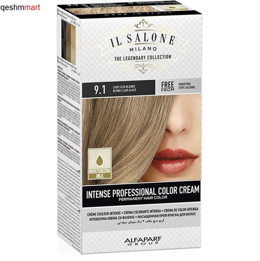 کیت رنگ مو ایل سالونه شماره 9.1 بلوند یخی روشن IL SALONE Hair Color
