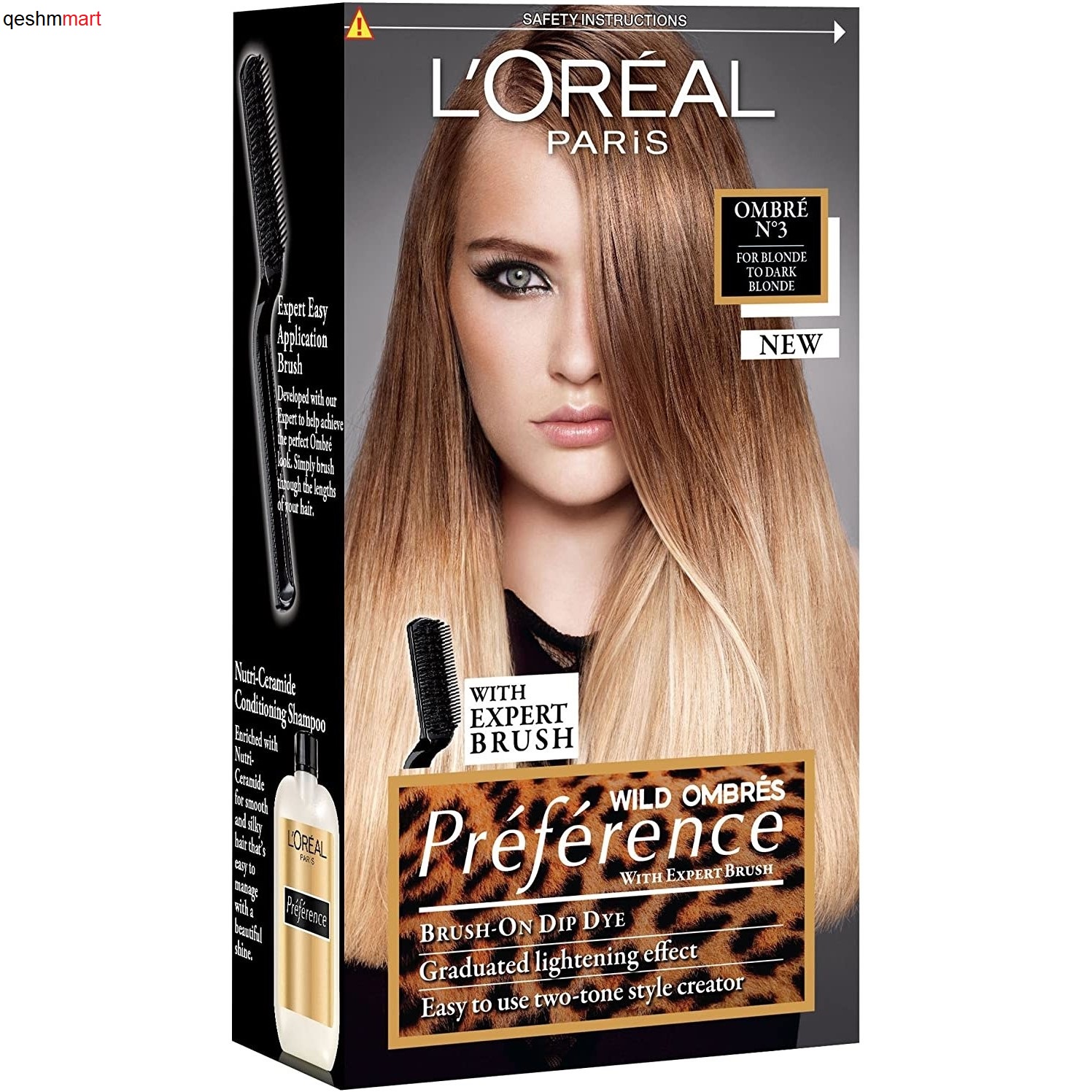 کیت رنگ موی آمبره لورال اکسلنس LOreal Wild Ombre شماره N3