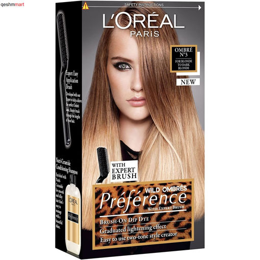 کیت رنگ موی آمبره لورال اکسلنس LOreal Wild Ombre شماره N3