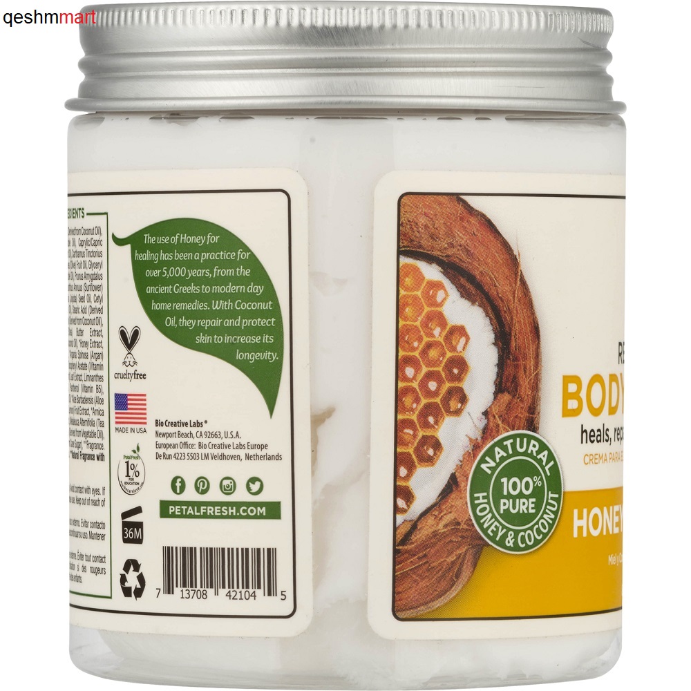 کرم بدن عسل و نارگیل پتال فرش Petal Fresh Restoring حجم 237 میلی لیتر
