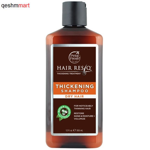 شامپو تقویت کننده و ضخیم کننده موهای خشک پتال فرش Petal Fresh ResQ حجم 355 میلی لیتر