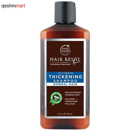 شامپو تقویت کننده و ضخیم کننده موهای نرمال پتال فرش Petal Fresh ResQ حجم 355 میلی لیتر