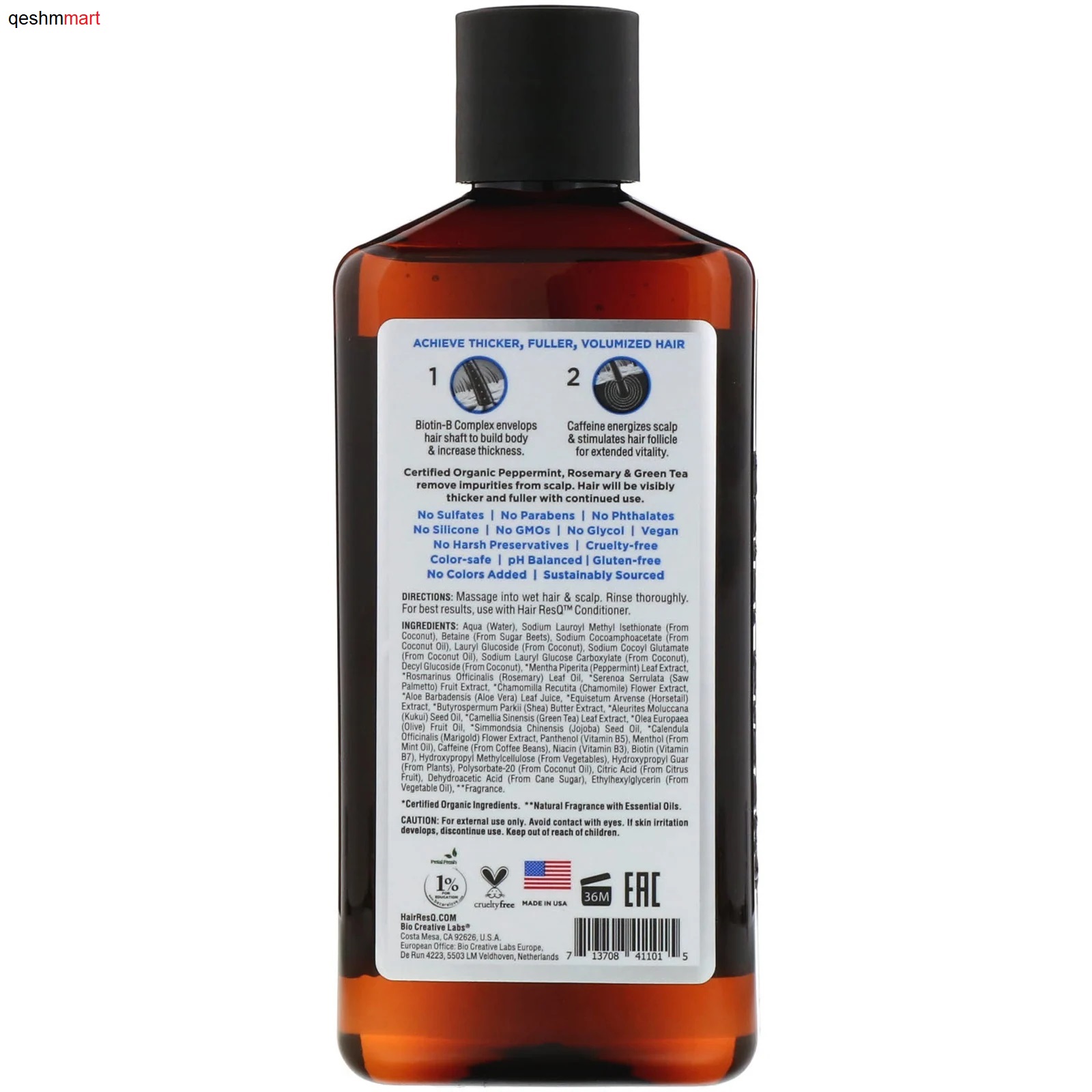 شامپو تقویت کننده و ضخیم کننده موهای نرمال پتال فرش Petal Fresh ResQ حجم 355 میلی لیتر