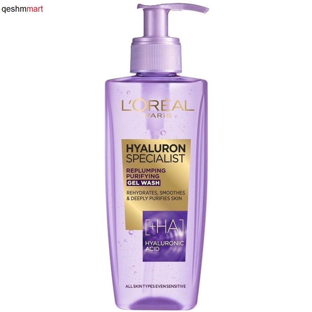 ژل شوینده هیالورونیک اسید لورال LOreal Hyaluron Specialist حجم 200 میلی لیتر