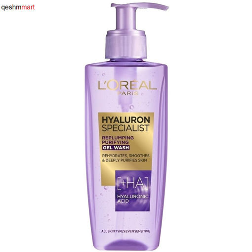 ژل شوینده هیالورونیک اسید لورال LOreal Hyaluron Specialist حجم 200 میلی لیتر