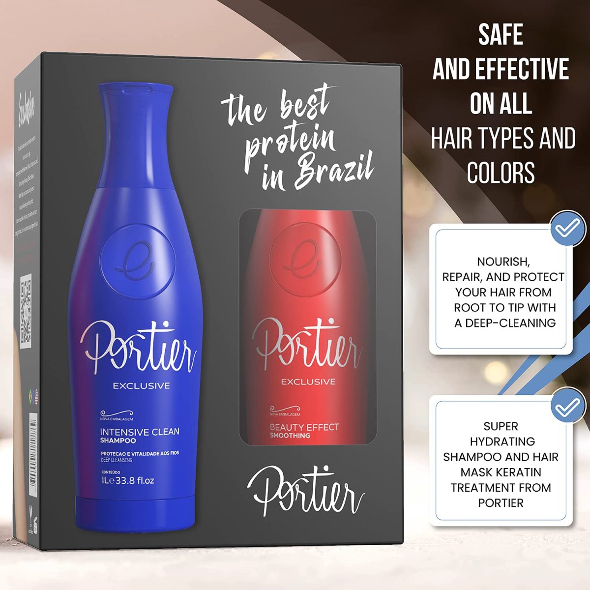 پک کراتین پورتیر مدل اکسکلوسیو EXCLUSIVE حجم 1000 میل