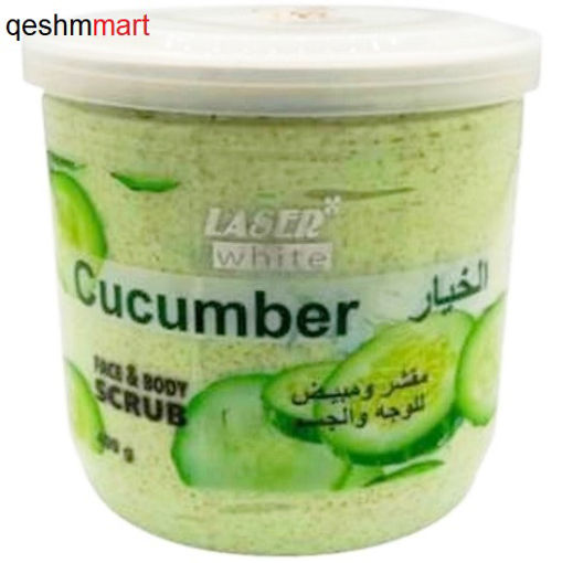 ماسک صورت و بدن خیار لیزر وایت Laser White Cucumber وزن 400 گرم